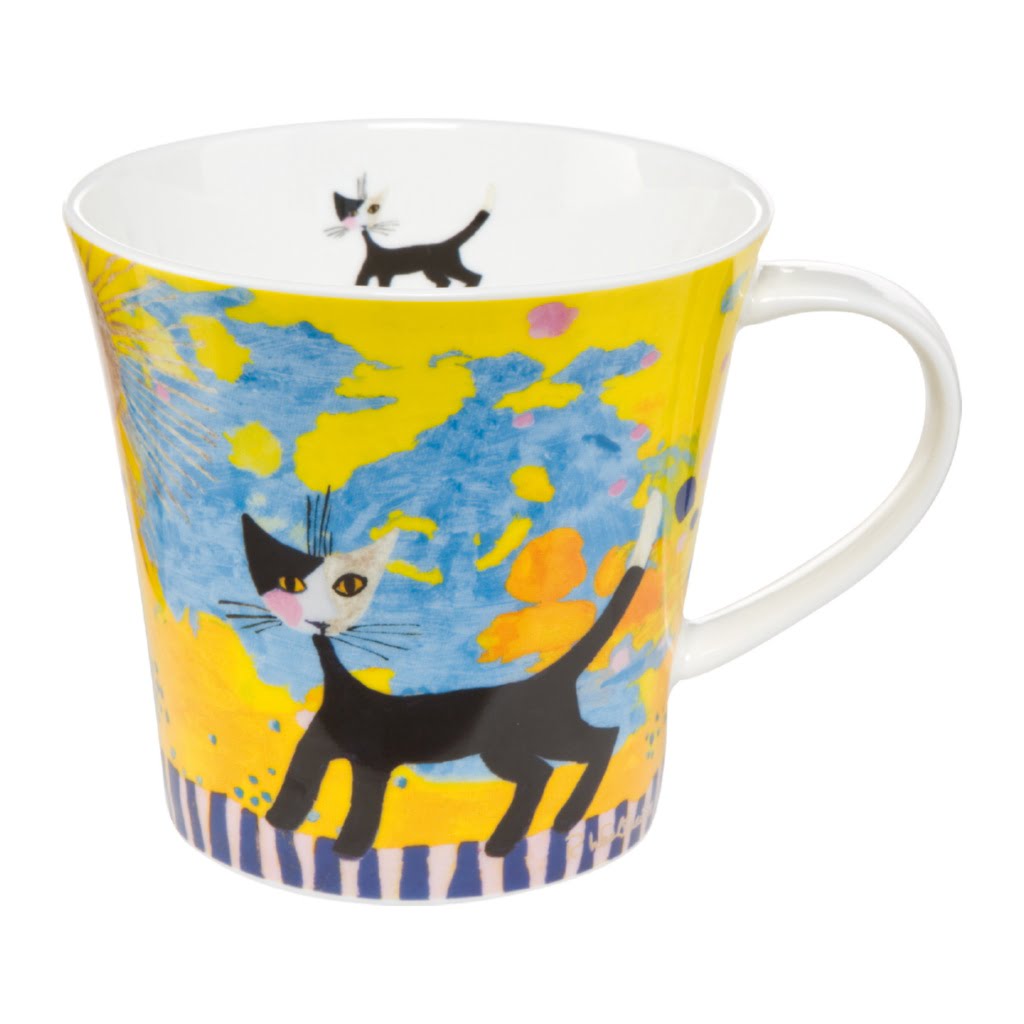 Mugg blå gul 20cm
