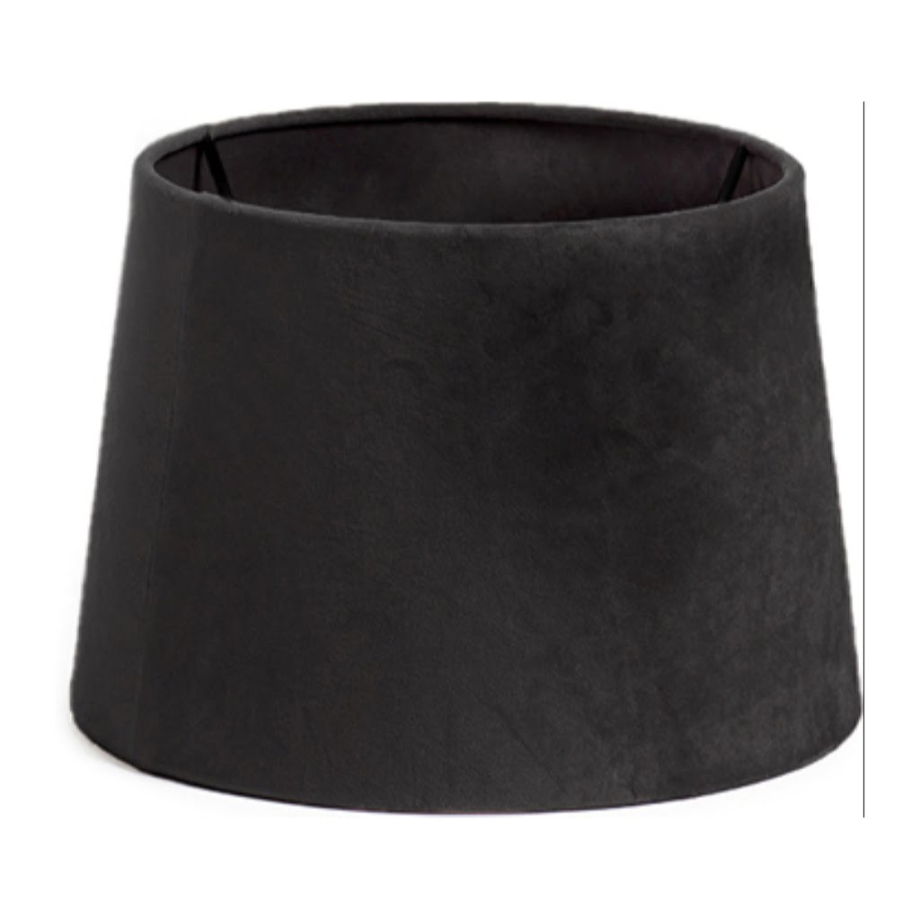 Signature CG Lampskärm Sammet 20cm, Svart