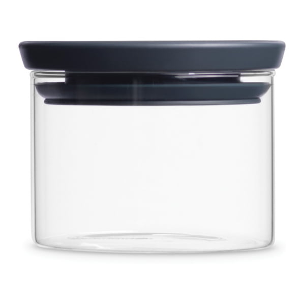 Glasburk Stapelbar 0,3L, Glas/Grått Lock