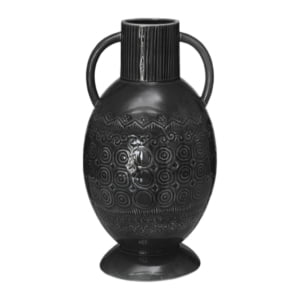 Floral Vas 27cm, Asfalt