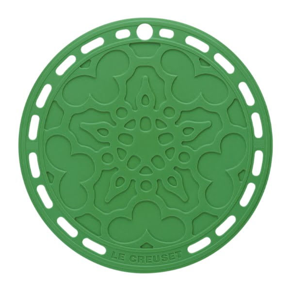 Grytunderlägg Rund Silikon, Bamboo Green
