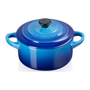 Stengodsgryta Mini Rund 10cm, Azure Blue