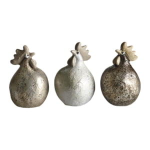 Höna Skimra 5,2 cm 3-pack, Svart/Vit/Sand