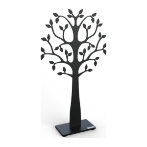 Träd Platt 30cm, Svart Struktur