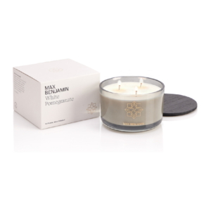 Ljus med Trälock 3 vekar, White Pomegranate