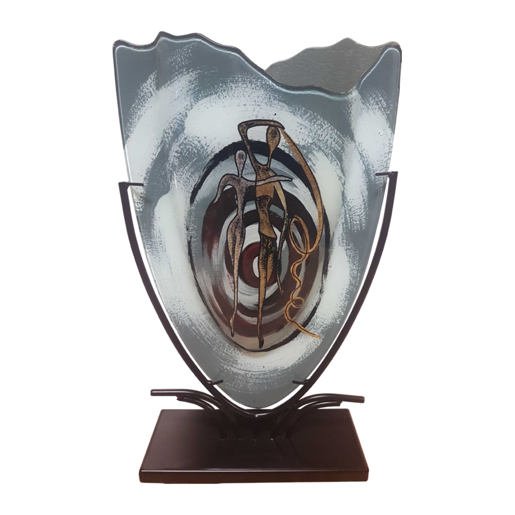 Glasvas i Smidesställning 47cm, Duo