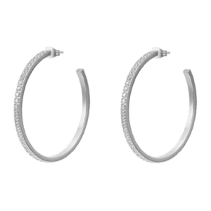 Crown Hoop Earring Steel