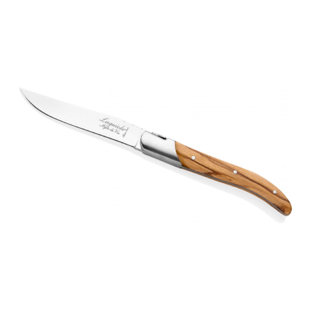 Laguiole Grillknivar 6-pack, Olive Wood