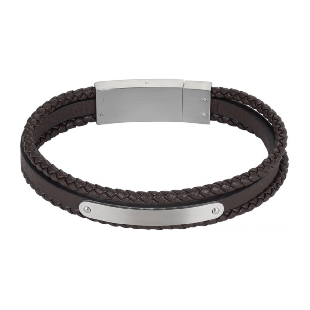 Alex Brown Three Row Leather Bracelet