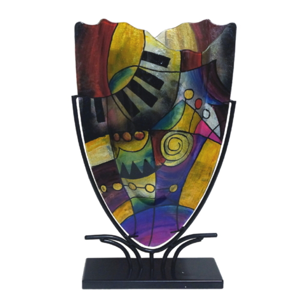 Glasvas i Smidesställning 57cm, Piano