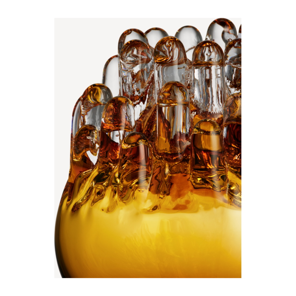 Polar Ljuslykta Mellan 20cm, Bärnsten - Bild 2