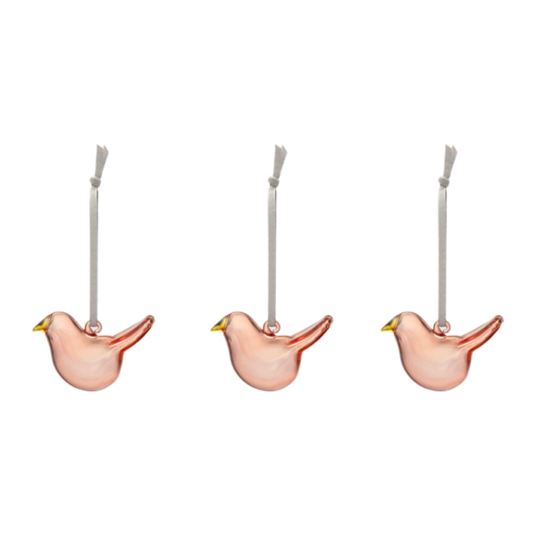 Iittala Mini Glasfågel 3-pack, Rosa