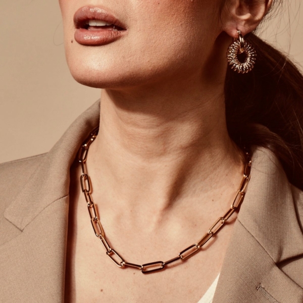 Carrie Large Necklace, Gold - Bild 2