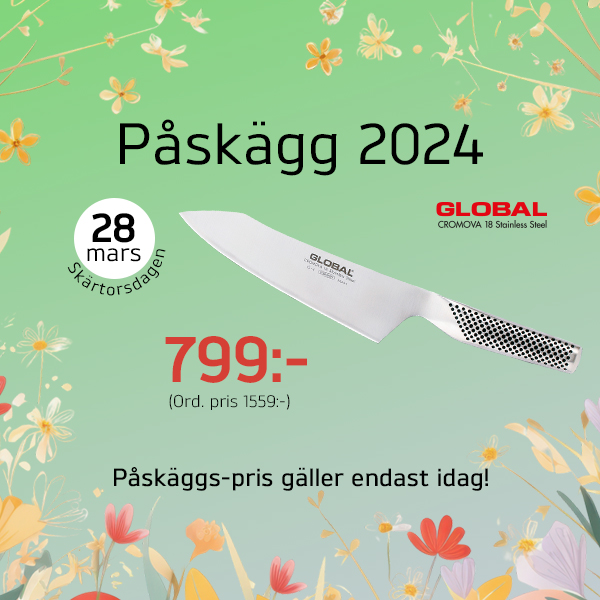 Påskäggen 2024 - Global - orientalisk kockkniv, 999 kr (ordinarie pris: 1559 kr)