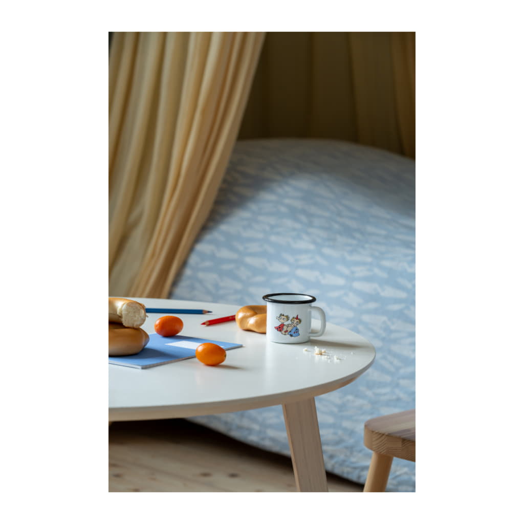 Mumin Emaljmugg 15cl, Tofslan och Vifslan Vit - Bild 2