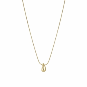 Mini Drop Necklace, Gold