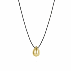 Drop Cord Necklace, Gold