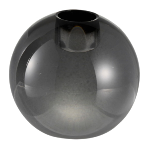 Milano Ljusstake Kristall L8cm H7cm, Smoke