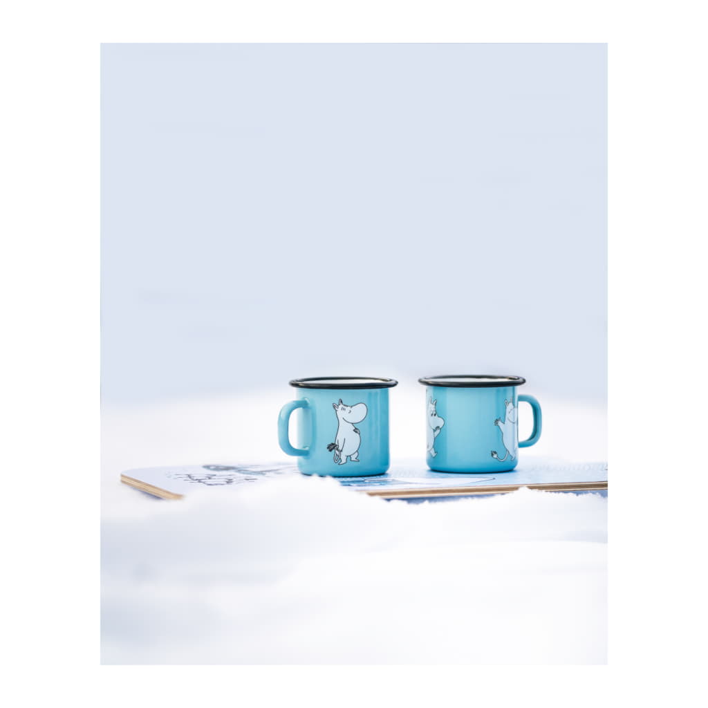 Mumin Emaljmugg 25cl, Mumin Ljusblå - Bild 3