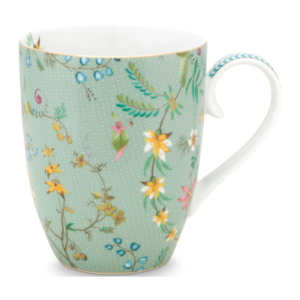 Jolie Mugg Stor 35cl, Blommor Blå