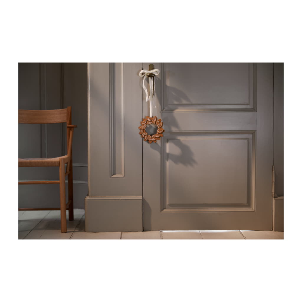 Gingerbread Julkrans 18,5cm, Brun - Bild 2