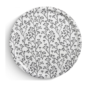 Pine Bricka Rund 46cm, Svart