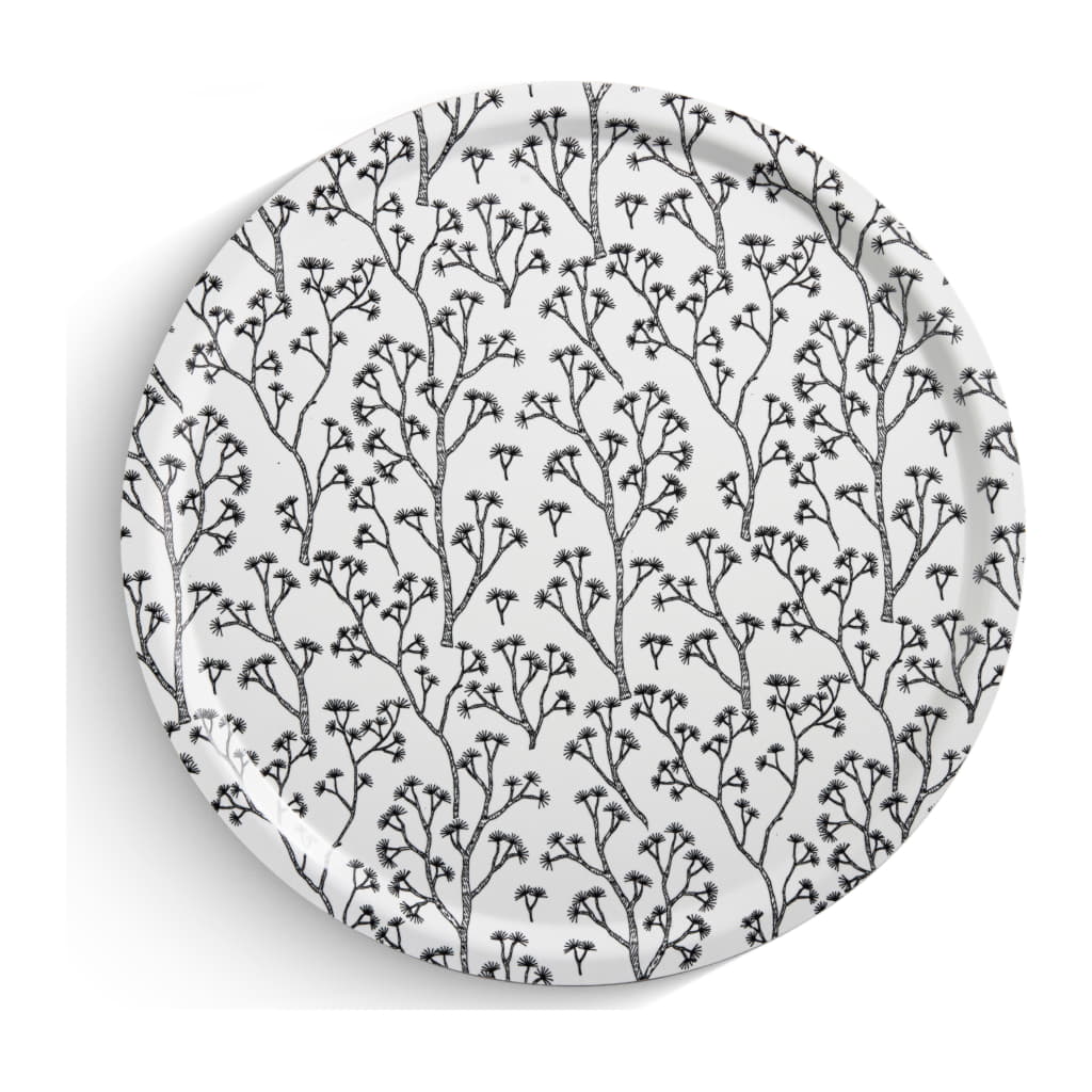 Pine Bricka Rund 46cm, Svart