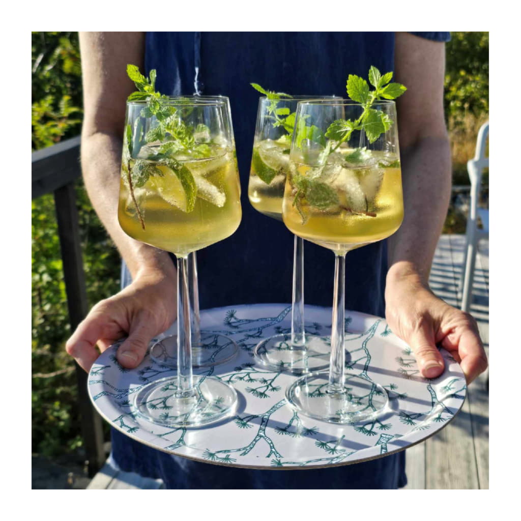 Pine Bricka Rund 31cm, Beige - Bild 2