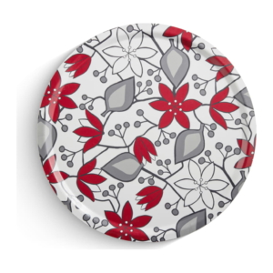 Julstjärna Bricka Rund 46cm, Röd