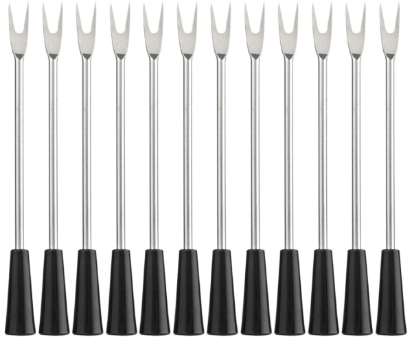 Laguiole Tapasgaffel 12-pack, Black