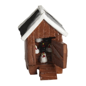 Hönshus med Dörr 10cm