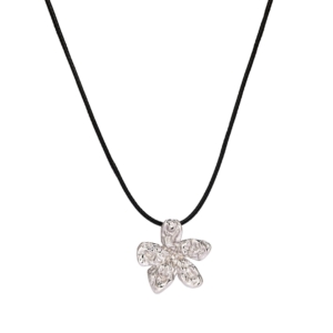 Senna Cord Necklace, Silver