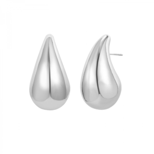 Donna Large Drop Earring, Silver