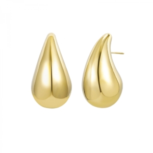 Donna Large Drop Earring, Gold