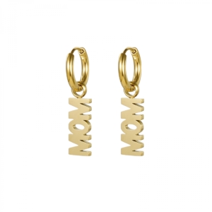 MOM Earring, Gold