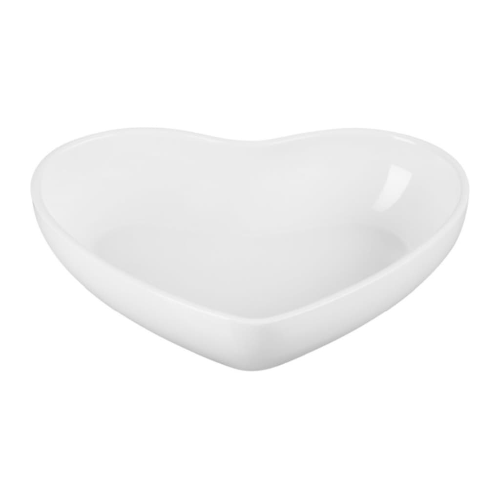 Hjärtformad Skål 22cm, White