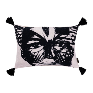 Golden Butterfly B&W Kuddfodral 40x60cm, Fjärilar baksida