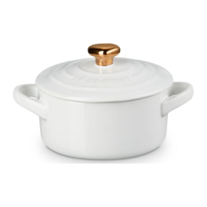 Minigryta 25cl med Hjärtformad Knopp, White