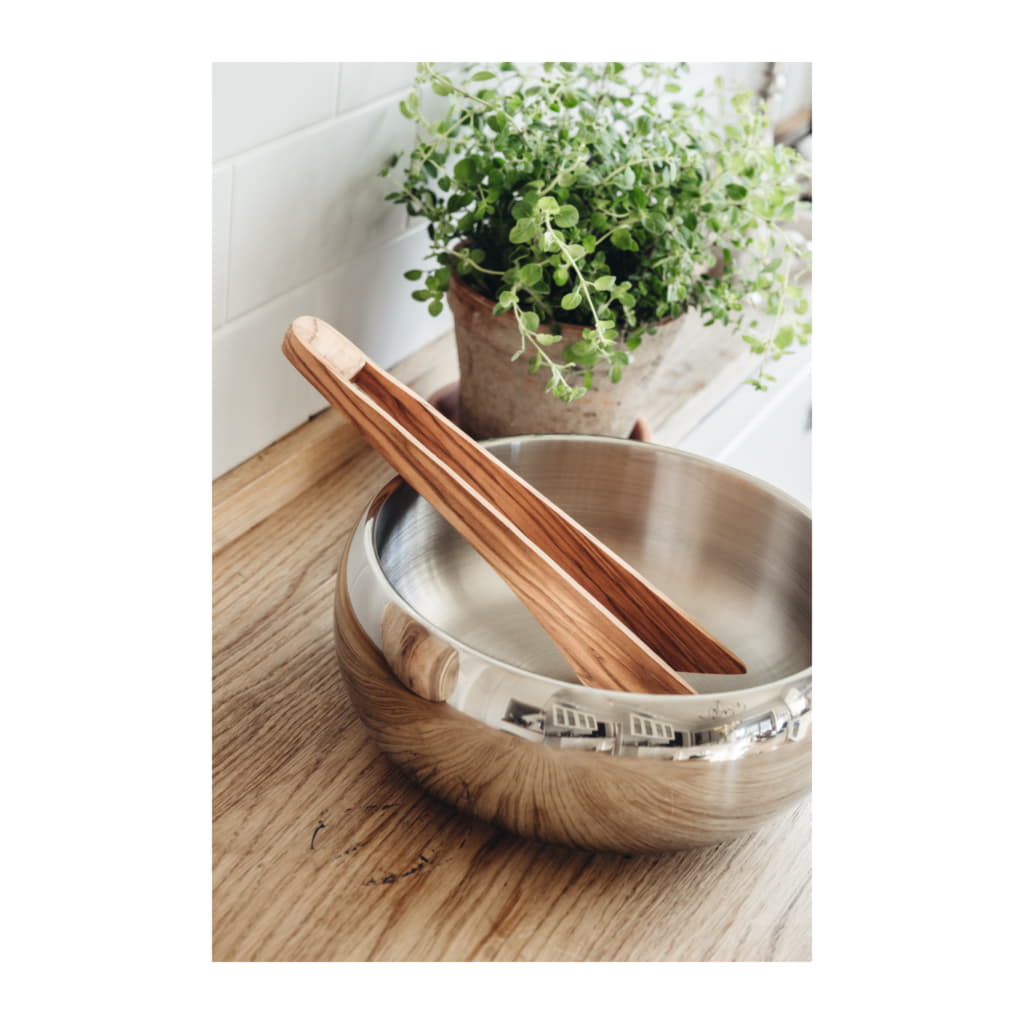 Serveringstång, Olivträ - Bild 2