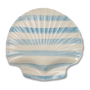 Armona Rand Uppläggningsfat, Ljusblå/Vit