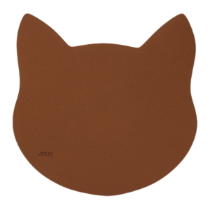 Cat Bordstablett L 40x30cm, Konjak