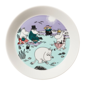 Mumin Tallrik 19cm, En dag på Stranden