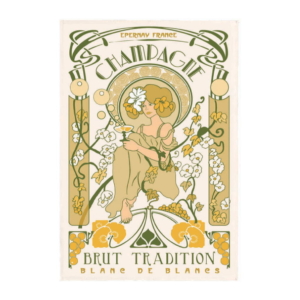 Kökshandduk 48x72cm, Champagne Art Deco