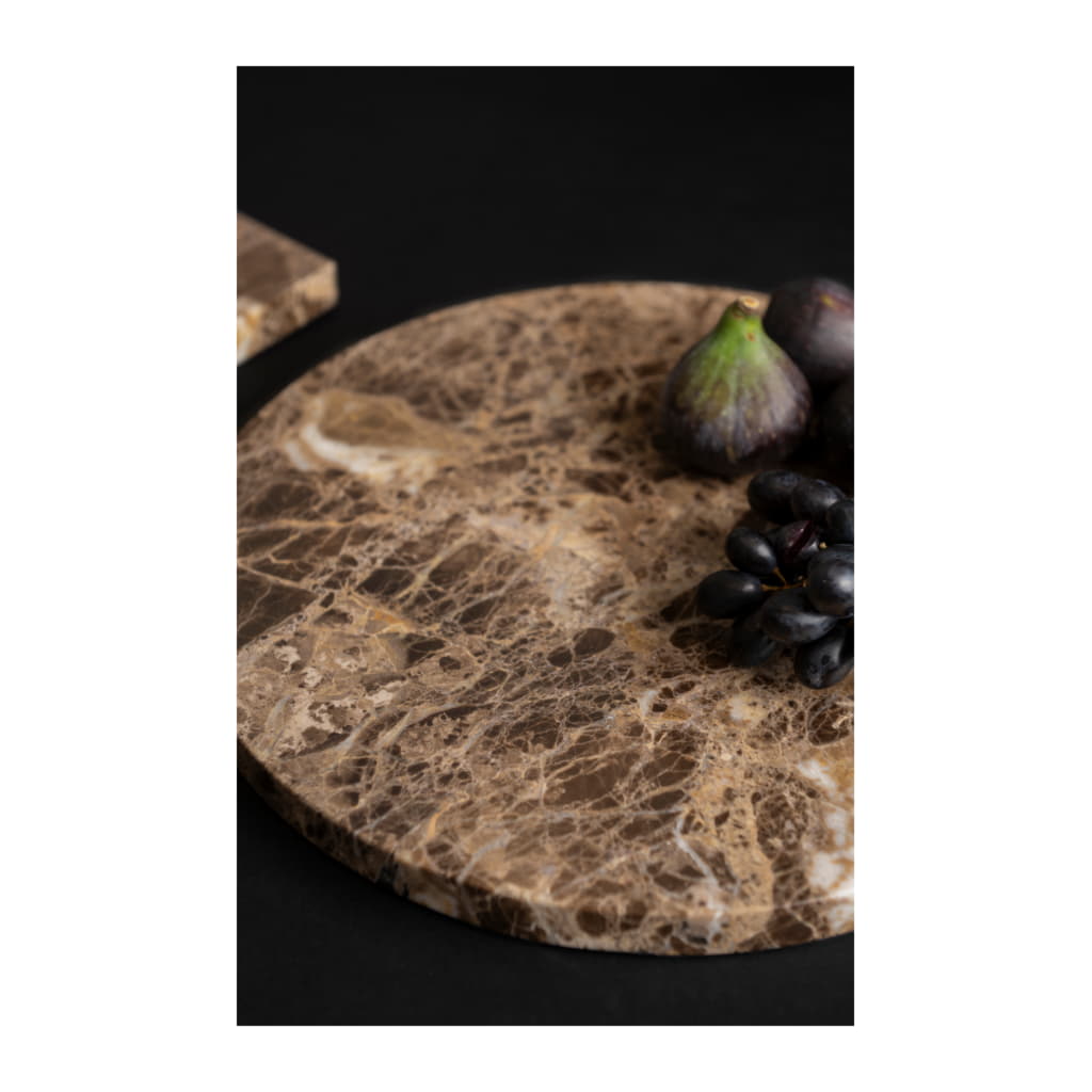 Maku Serveringsbräda Marmor 30cm, Brun - Bild 2