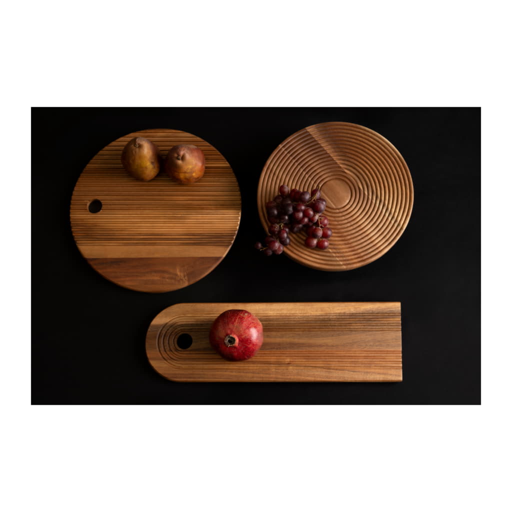 Groove Uppläggningsfat 30cm, Akacia - Bild 3