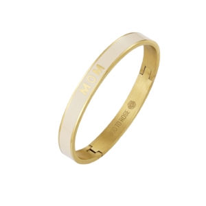 MOM Bangle, Ivory/Gold