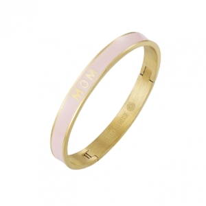 MOM Bangle, Lt.Pink/Gold