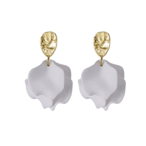 Paloma Small Earring White/Gold