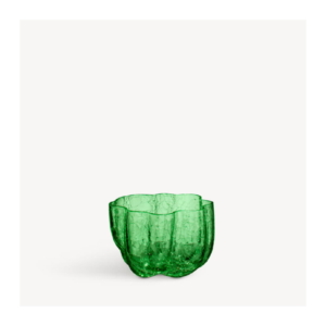 Crackle Ljuslykta 5,8cm, Mörkgrön