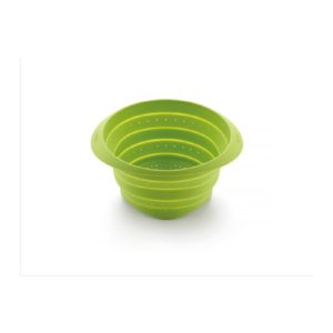 Hopfällbart Durkslag Silikon, Grön